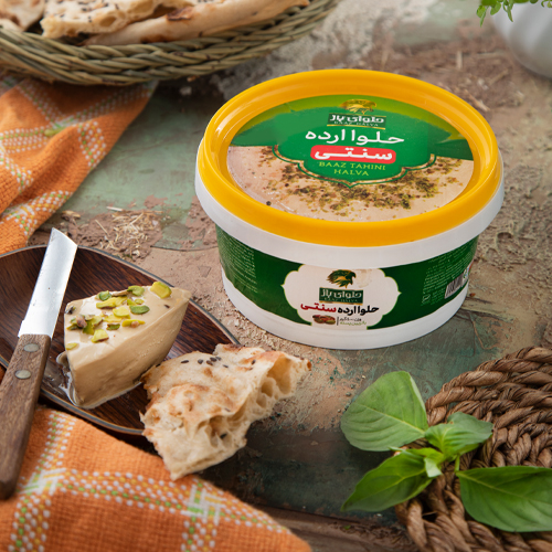 خرید حلوا ارده باز - طعم اصیل و باکیفیت | وزن ۴۰۰ گرم و ۲۸۰ گرم
